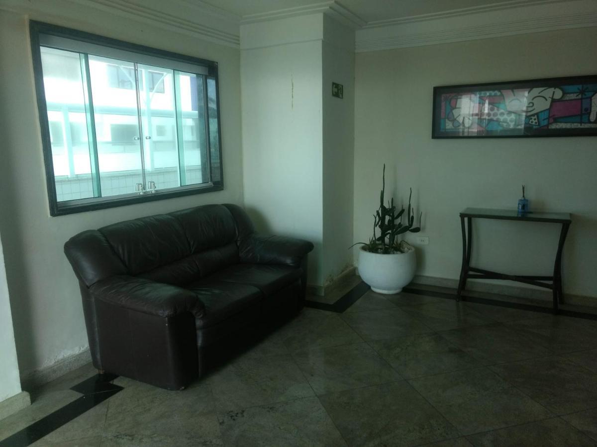 Belo Apartamento Com Vistas Para O Mar - Pe Na Areia - Churrasqueira Na Varanda Praia Grande Kültér fotó