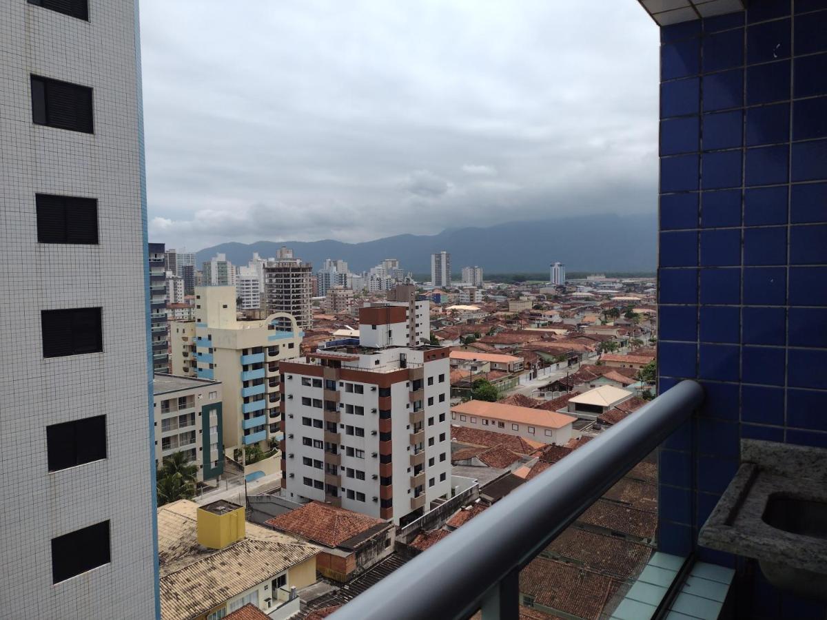 Belo Apartamento Com Vistas Para O Mar - Pe Na Areia - Churrasqueira Na Varanda Praia Grande Kültér fotó