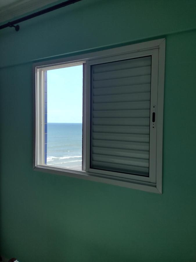 Belo Apartamento Com Vistas Para O Mar - Pe Na Areia - Churrasqueira Na Varanda Praia Grande Kültér fotó