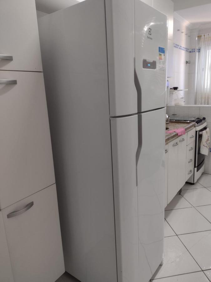 Belo Apartamento Com Vistas Para O Mar - Pe Na Areia - Churrasqueira Na Varanda Praia Grande Kültér fotó