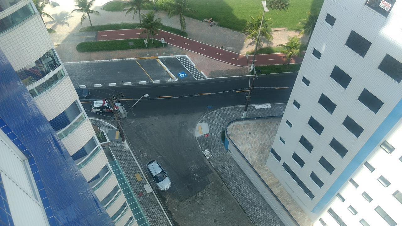 Belo Apartamento Com Vistas Para O Mar - Pe Na Areia - Churrasqueira Na Varanda Praia Grande Kültér fotó